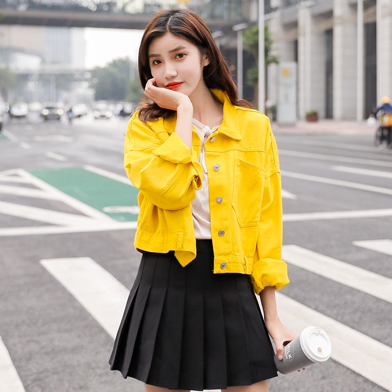 Áo khoác kaki nữ croptop lửng hàn quốc cao cấp tay dài nút sau phong cách trẻ trung Tulibs