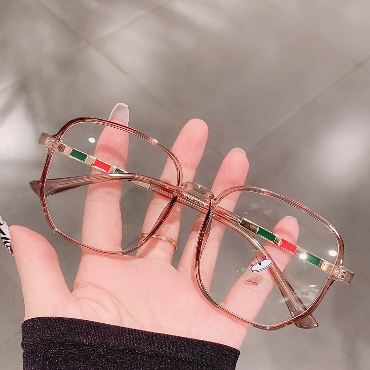 Kính cận VIENDO gọng vuông to đổi màu chống ánh sáng xanh chống tia UV màu sắc thời trang cho nam và nữ