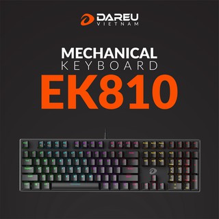 Bàn phím cơ Gaming DAREU EK810 104KEY-Bảo hành 24 T
