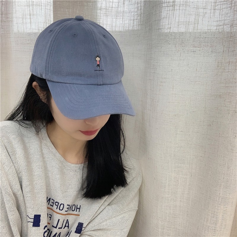 Mũ Thêu Nhân Vật Phản Diện Khiêu Vũ Mũ Lưỡi Trai Thêu Họa Tiết Vui Nhộn Phong Cách Nhật Bản Thời Trang Mùa Hè Cho Nữ