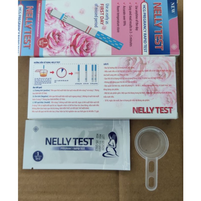 Que thử thai bản lớn Nelly test phát hiện thai nhanh chính xác