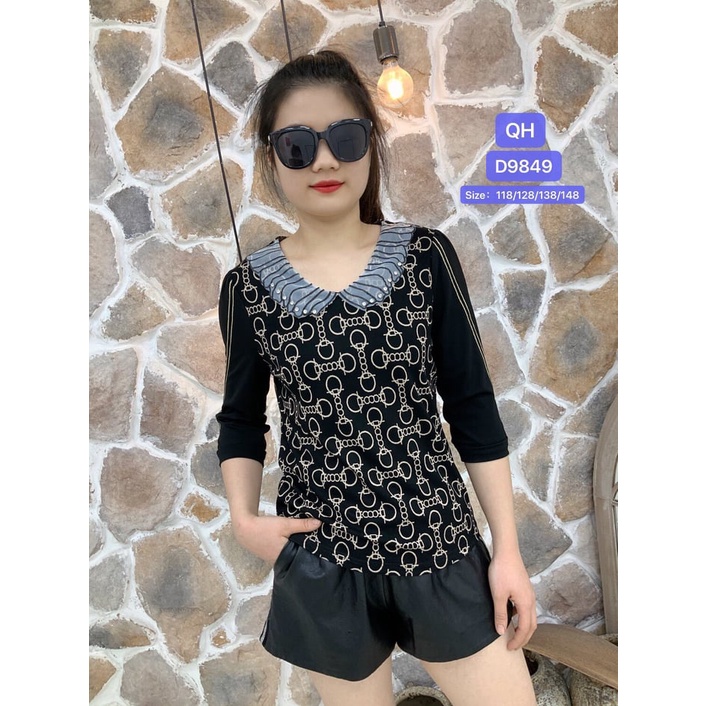 Áo Quảng Châu Trung Niên Thun Coton