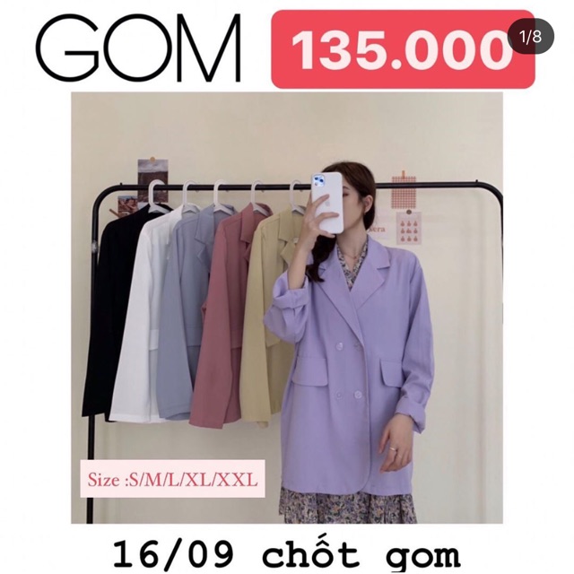 ÁO BLAZER GOM