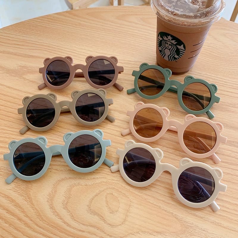 Kính Mắt Gọng Tròn Tai Gấu Kèm Hộp Đựng Kính Dễ Thương Cho Bé Trai Từ 1-4 Tuổi - Kính Trẻ Em Phong Cách Hàn Quốc