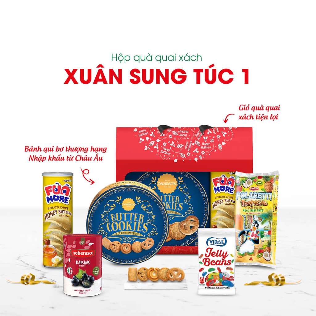 Hộp quà quai xách Xuân Sung Túc 1