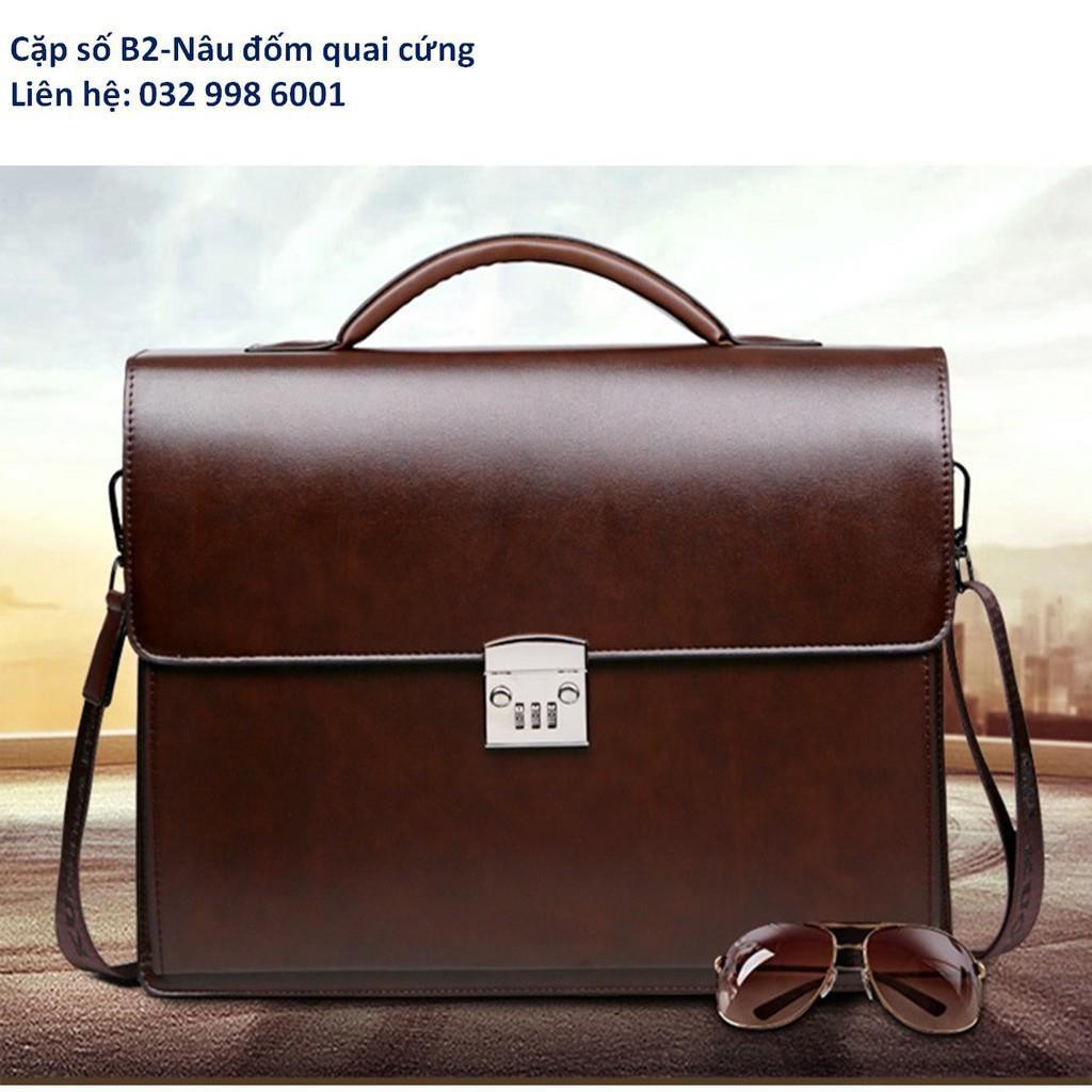 [uy tín] Cặp da khóa số nam siêu bền B2 nâu | BigBuy360 - bigbuy360.vn