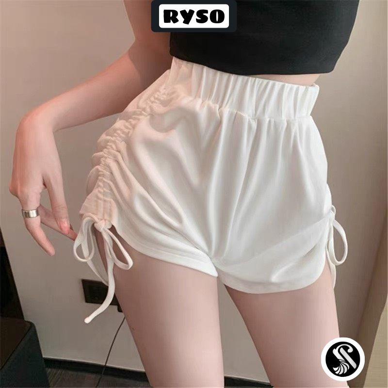Quần Đùi Rút Dây Tập Gym Nữ - Quần Tập Gym, Yoga, Aerobic, Thể thao