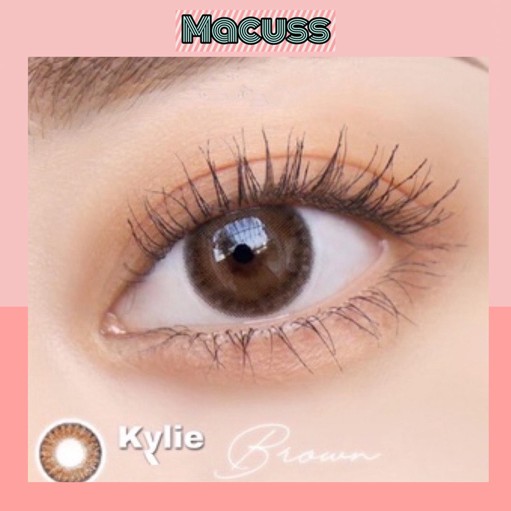 kính áp tròng Hàn xuất Thái chính hãng màu nâu KYLIE BROWN