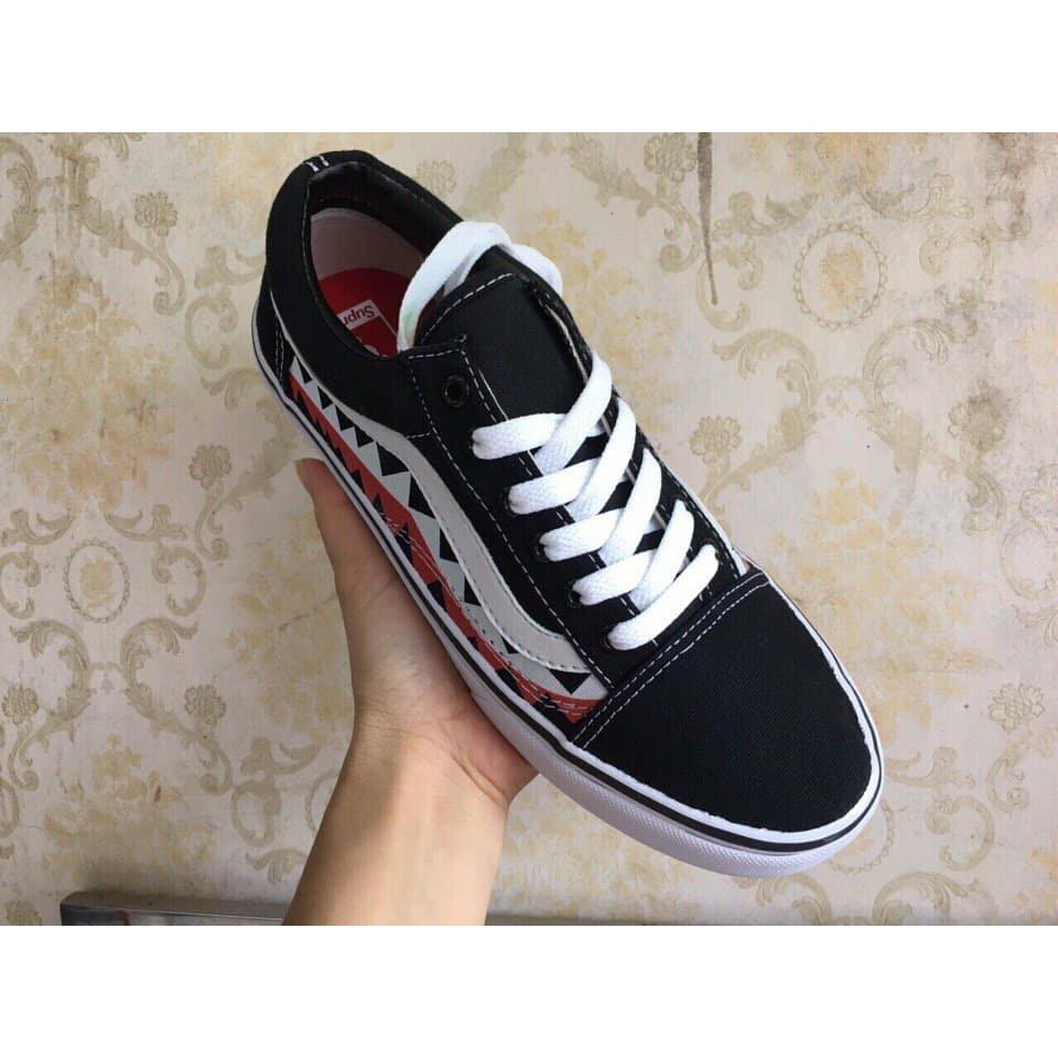 Giày Thể Thao Old Skool Cá Mập Răng Cưa Đen Trắng | BigBuy360 - bigbuy360.vn