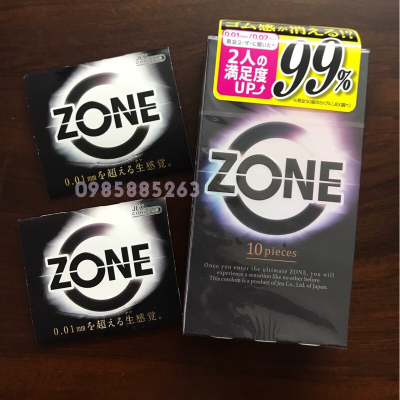 Bao cao su JEX ZONE Siêu mỏng trơn 0,01mm màu hồng quyến rũ - Hộp 10 Pcs - Ipek_Shop