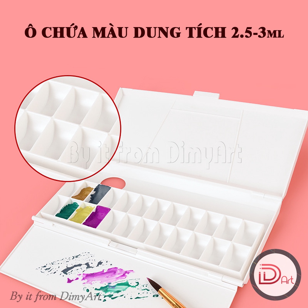 Bảng/Khay pha màu MARIE's - Kèm 24 ô chứa màu