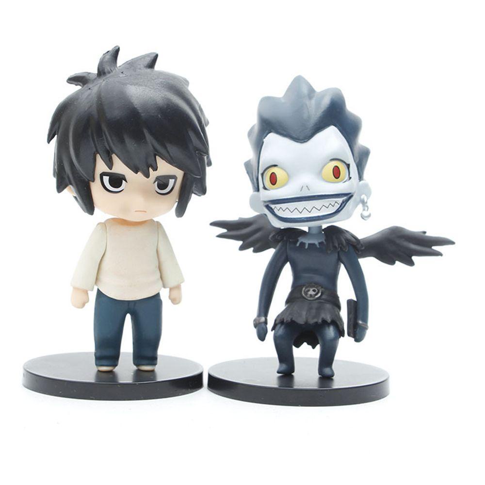 Lanfy set 5 Mô Hình Đồ Chơi Nhân Vật Hoạt Hình Saint Seiya Death Note Tsubasa Yugi Rem Bằng PVC