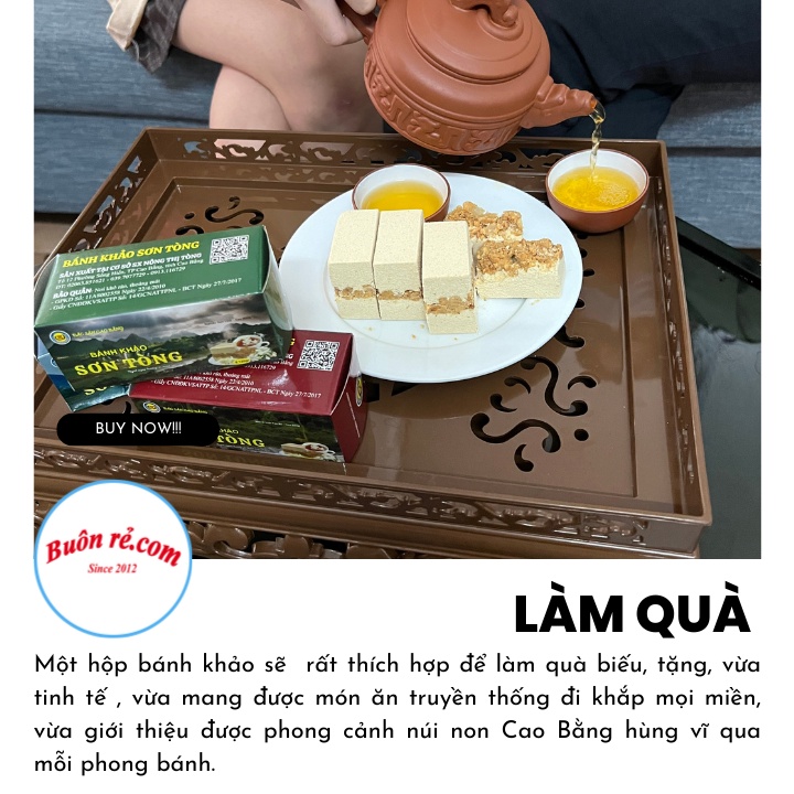 (MẪU MỚI) Hộp 1 Phong Bánh Khảo Sơn Tòng đặc sản Cao Bằng thơm ngon hấp dẫn Br 00025