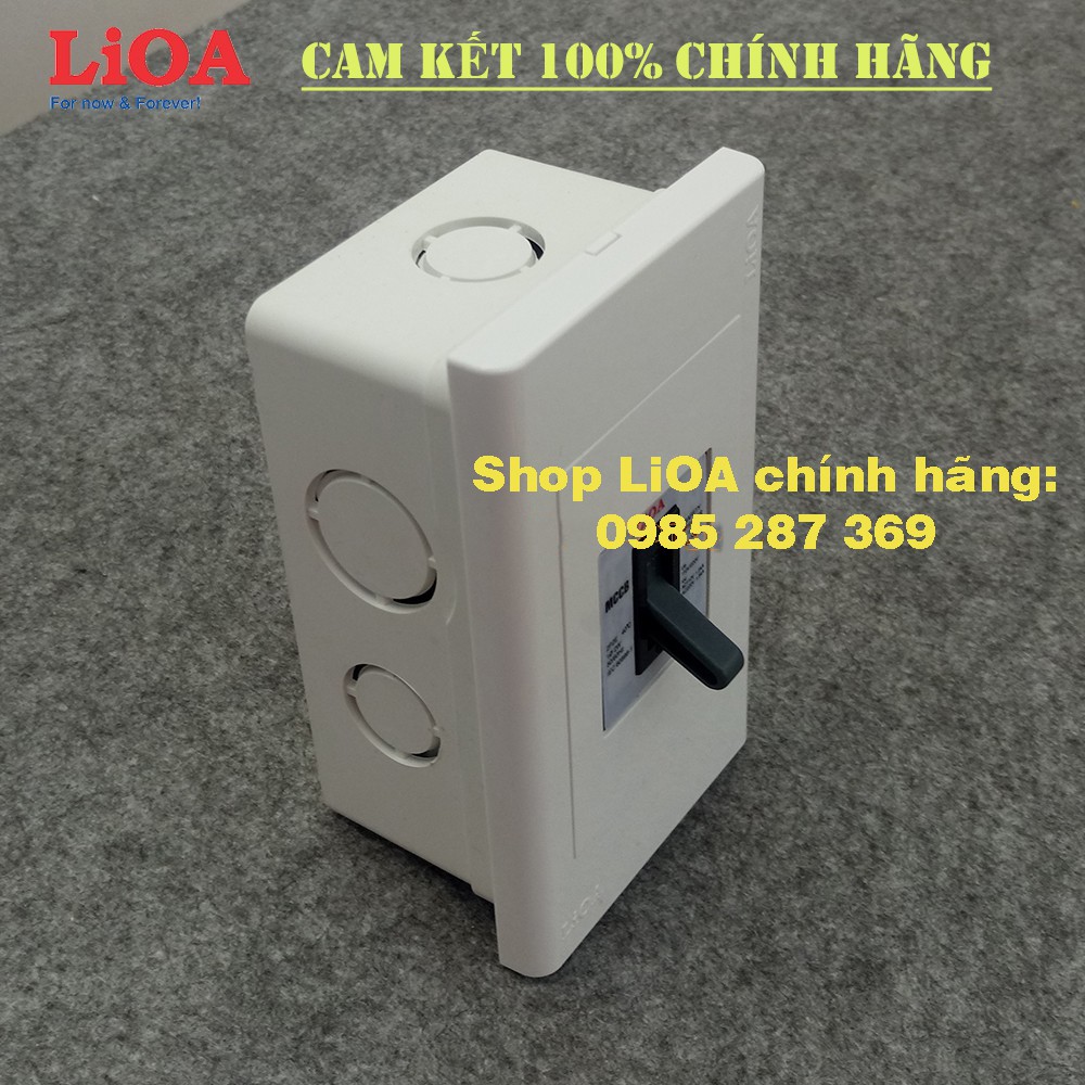 Combo cầu dao tự động an toàn APTOMAT LiOA 10A - Lắp âm tường
