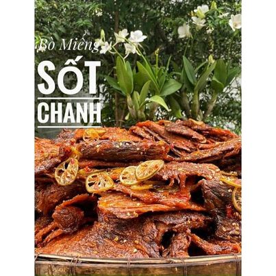 khô bò miếng sốt chanh cao cấp - giá sỉ 100g / 250g / 500g