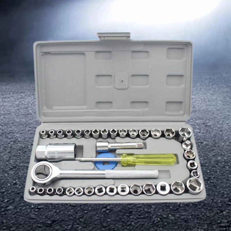 Bộ Cờ Lê 40 Món 1 / 4 '' Chuyên Dụng Cho Sửa Chữa Xe Mô Tô