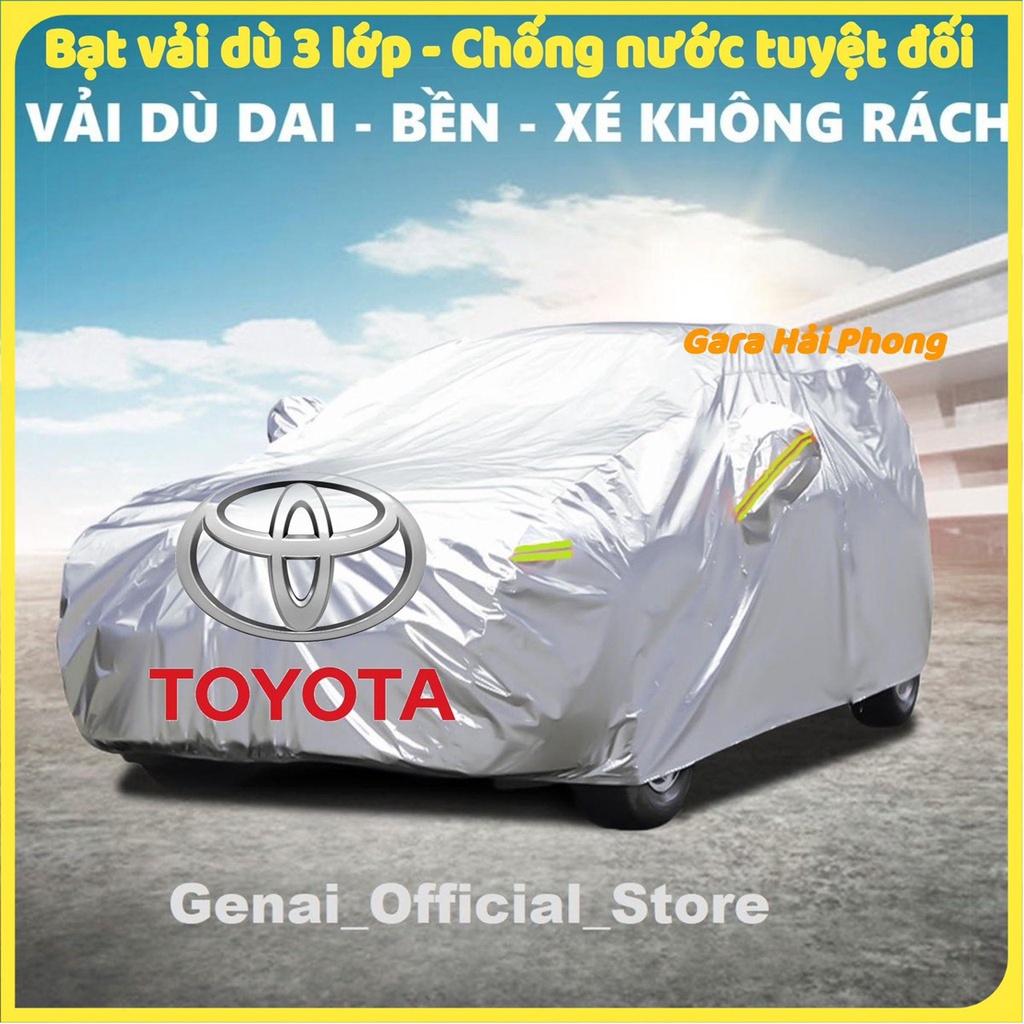 Bạt Phủ Xe tráng nhôm, Bạt phủ ô tô 3 lớp cách nhiệt,chống cháy,chống thấm nước cho ô tô - HÀNG ĐẸP - SIÊU DAI-SIÊU BỀN