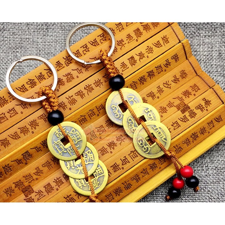 Móc Khóa Chuỗi Tiền Cổ Tài Lộc May Mắn 🍀Clovershop68🍀