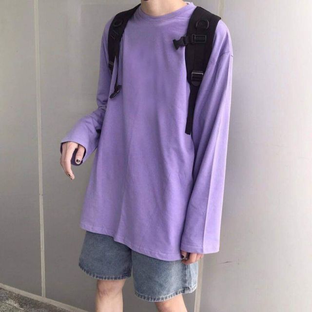 Áo long tee basic, form unisex, có 8 màu (ảnh thật)