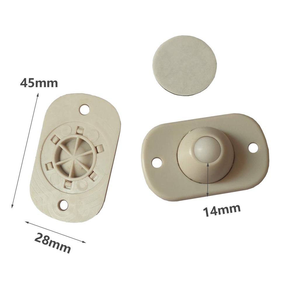 Bộ 4 bánh xe xoay 360 độ tự dính chống mòn tiện lợi