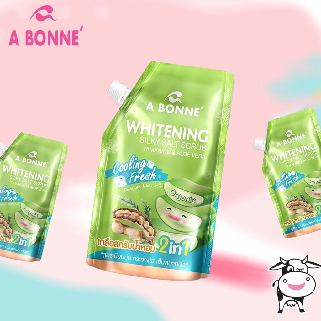 Muối Tắm Sữa Bò Vitamin C Yogurt A Bonne Tẩy Tế Bào Da Chết Body Spa Milk Salt Thái Lan 350gr