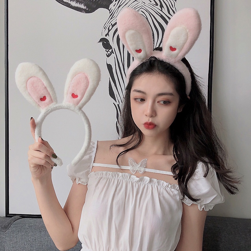 Băng Đô Tai Thỏ Xinh Xắn Đáng Yêu Cho Bạn Gái