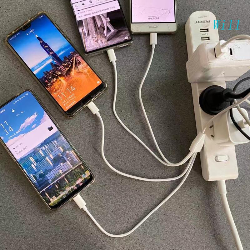 Cáp Sạc USB C Nhiều Đầu Chuyên Dụng Cho Điện Thoại / Máy Tính Bảng