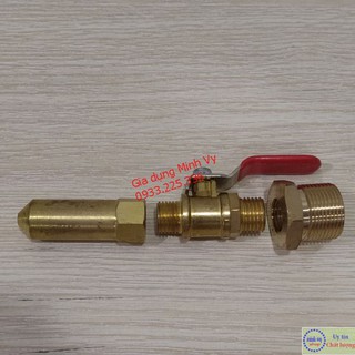  Bộ chuyển đầu dây cao áp sang béc rửa máy lạnh - Béc đồng thau