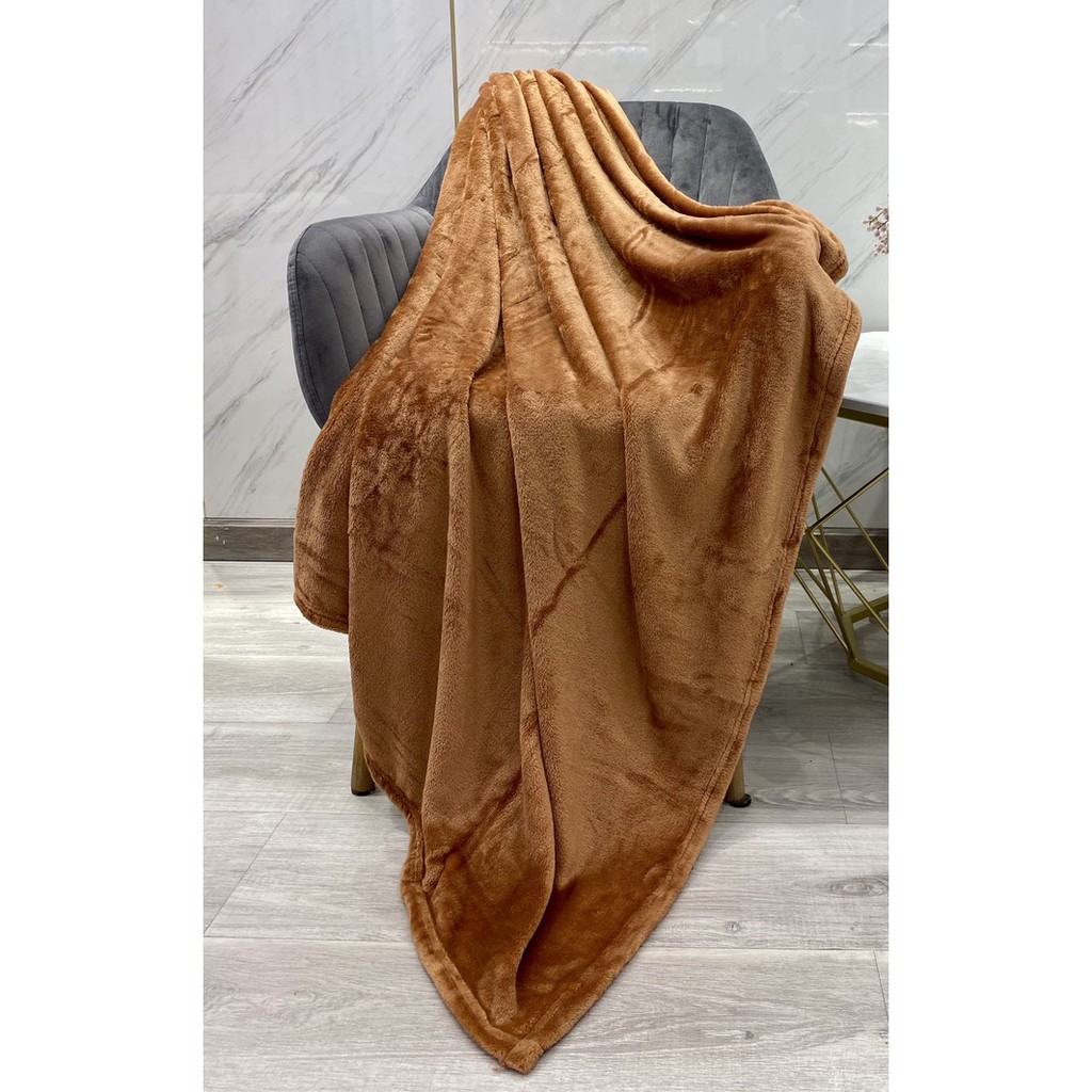 Mền tuyết NIN House siêu mềm mịn 100% Microfiber - Terracotta