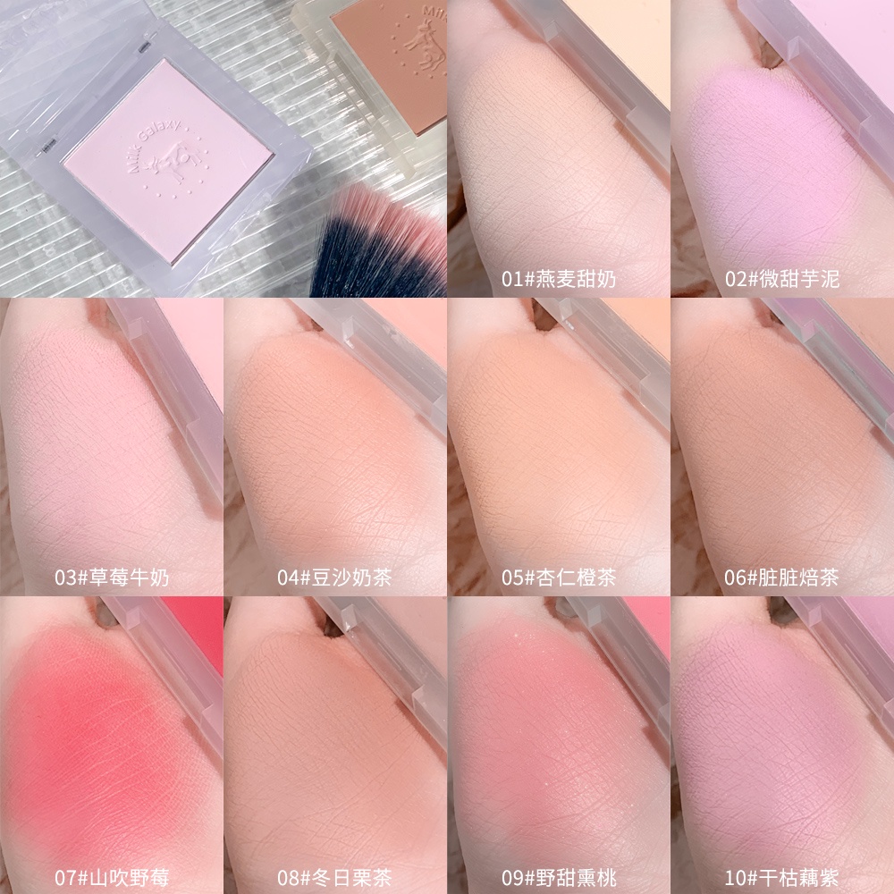 Phấn Má Hồng Xixi Màu Đơn Sắc Hiệu Ứng Lì/ Ánh Ngọc Trai Dùng Tạo Khối Trang Điểm Mặt NO.D415