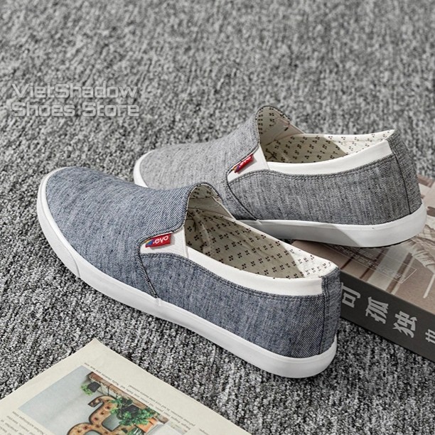 Slip on nam - Giày lười vải nam LEYO - Vải thô dệt sợi 2 màu - Mã SP A6133, A1513 | BigBuy360 - bigbuy360.vn