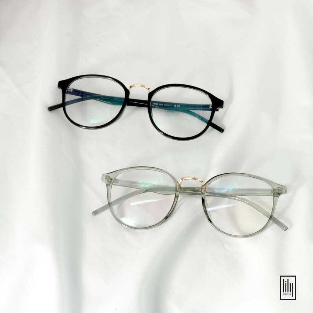 Gọng Kính Cận Mắt Tròn GD209 - Gọng Kính Cận Nhựa Dẻo