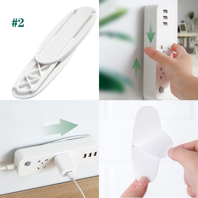 NEW Giá Đỡ Ổ Cắm Điện, Dán Tường Đa Năng