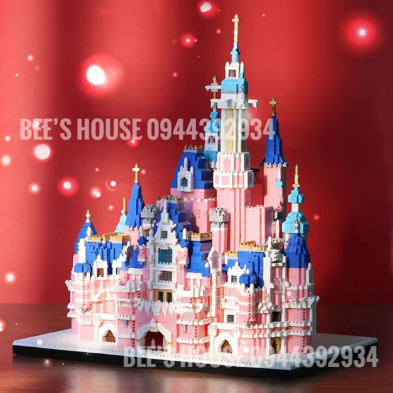 Đồ chơi decor lắp ghép kiến trúc LÂU ĐÀI DISNEY thế giới cung điện mô hình xếp hình phong cách diy nanoblock
