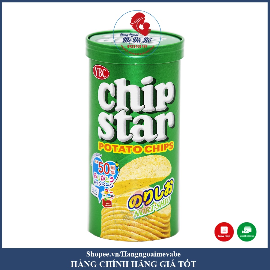 Snack khoai tây YBC Chip Star Nhật Bản ăn vặt cho bé đủ vị (Date 11/2022)