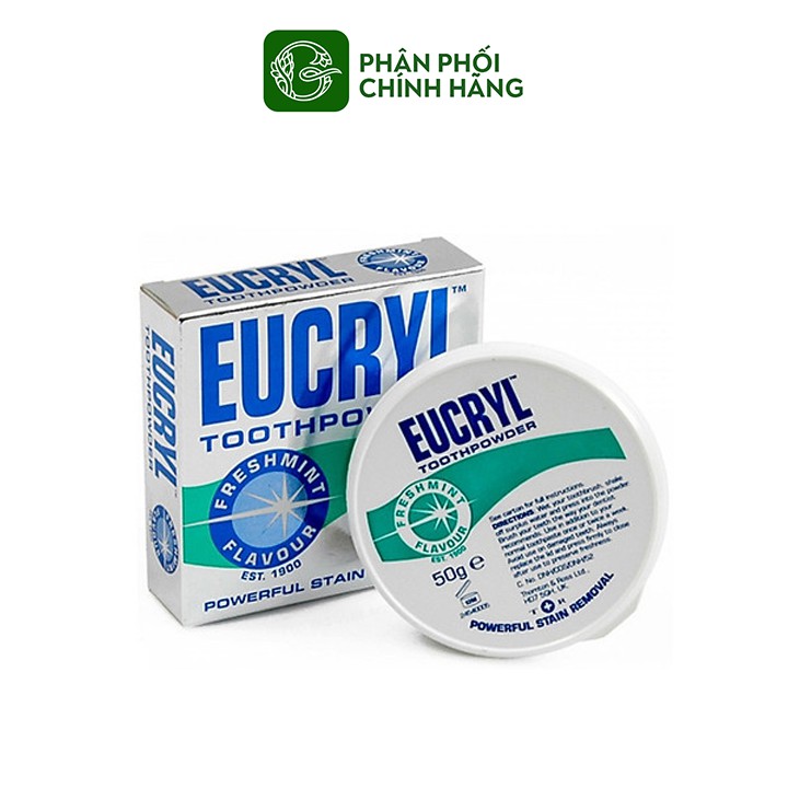 Bột Tẩy Trắng Răng Eucryl Tooth Powder 50gr