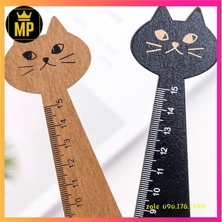 Thước gỗ hình mèo cute giá rẻ mẫu 2