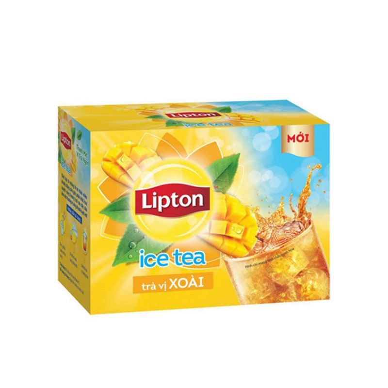 trà lipton ice tea vị chanh hộp 224g ( 16 gói *14g)