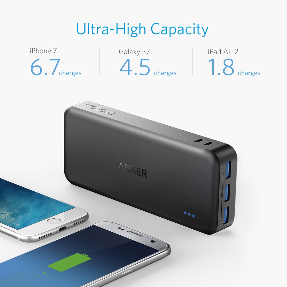 Pin sạc dự phòng ANKER PowerCore Elite 20000mAh -Sạc dự phòng Anker A1273 -  Bảo hành 18 tháng Hàng chính hãng