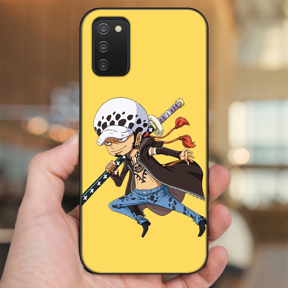 Ốp lưng Samsung A03S viền đen in hình Law One Piece