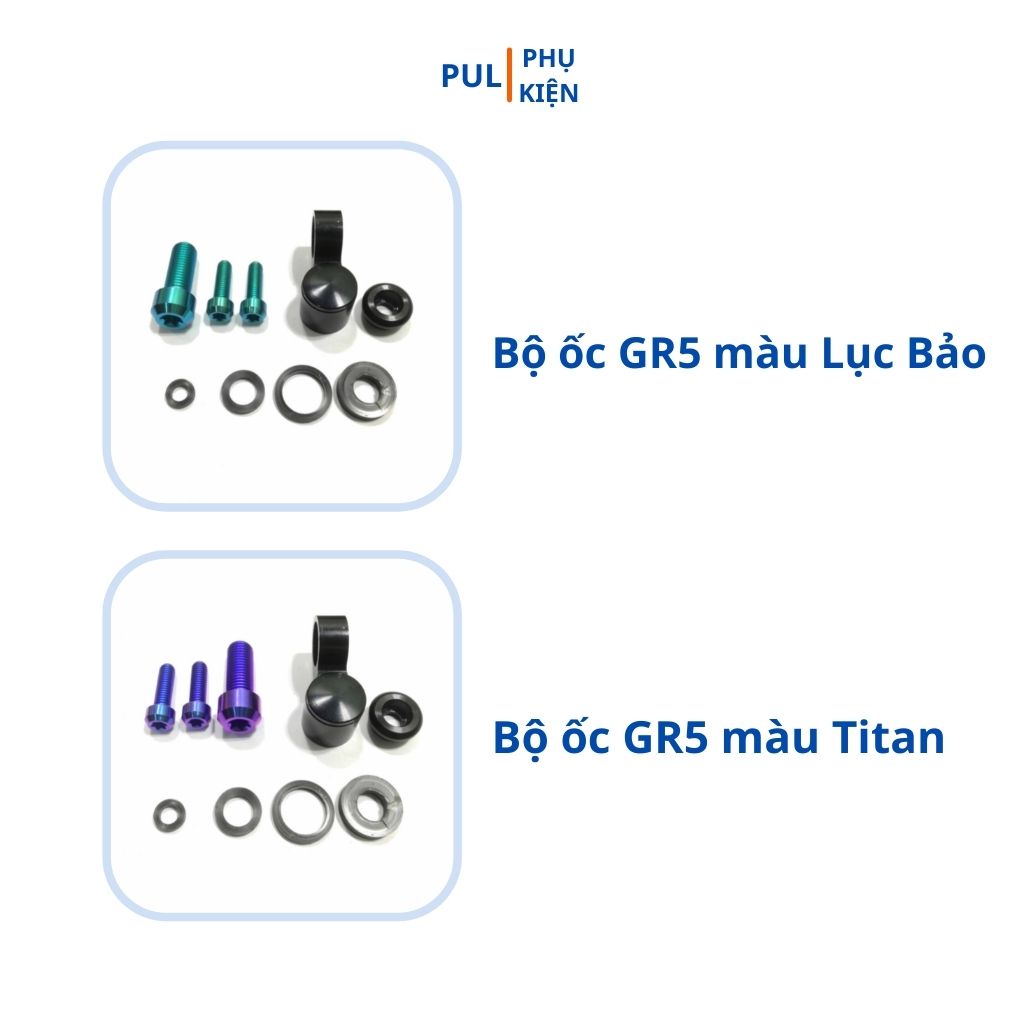 Gương xe máy chiếu hậu thời trang Rizoma Elisse xoay 360 màu cán kèm ốc gắn GR5 cao cấp cho xe Wave Airblade SH SH Mode