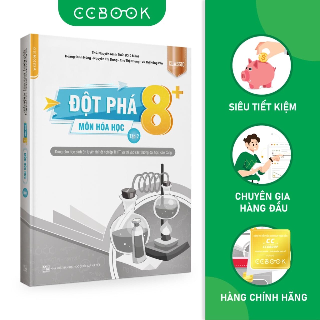 Sách hay mới về - Đột phá 8+ môn Hóa học tập 2 Classic - Ôn thi đại học, THPT quốc gia - Siêu tiết kiệm