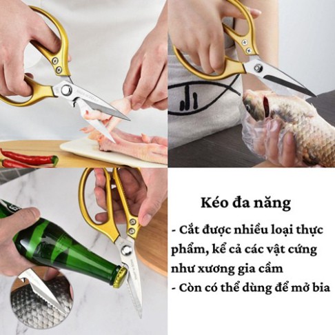 Kéo Nhật ✂SALE✂ Kéo đa năng SK5 Kapusi nội địa Nhật Bản kéo cắt gà làm bếp đa năng cao cấp siêu bền siêu bén