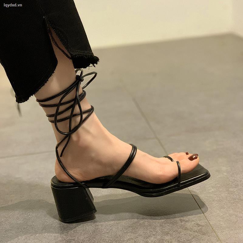 Giày sandal cao gót thời trang mùa hè 2021 dành cho nữ