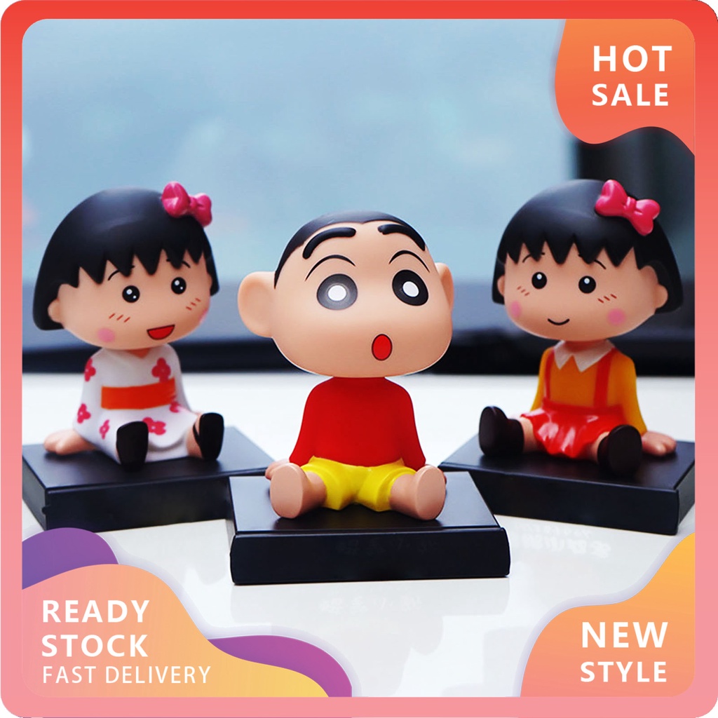 Mô hình cậu bé bút chì Shin-chan lắc đầu trang trí nội thất xe hơi