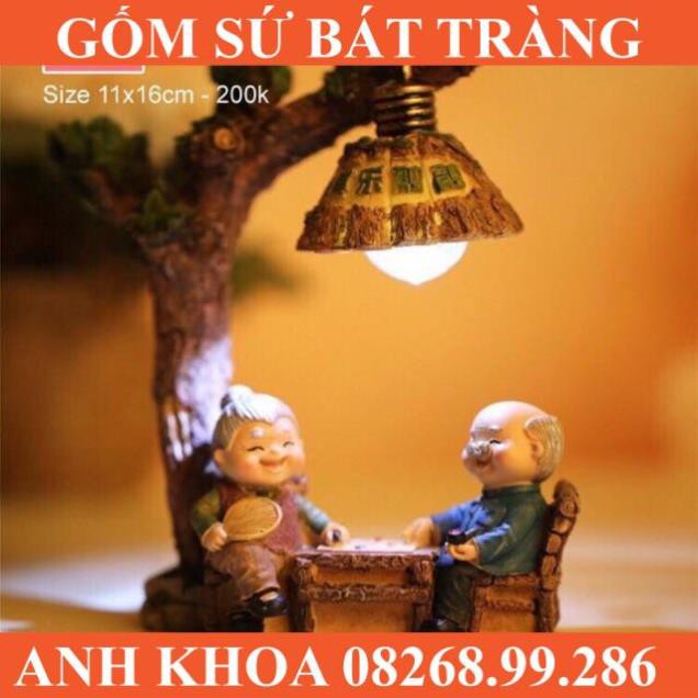 (Chọn mẫu) Bộ tượng ông bà tôi - Gốm sứ Bát Tràng Anh Khoa