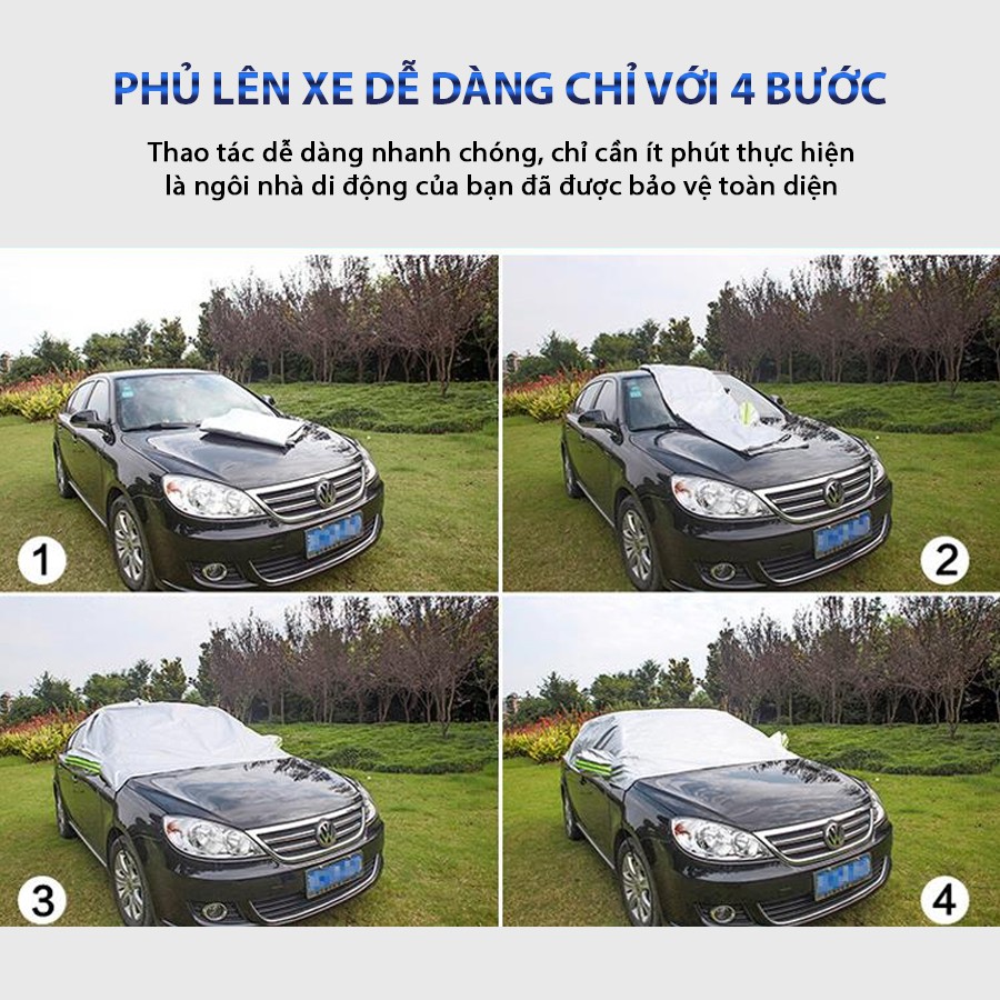 [Mã BMBAU50 giảm 10% đơn 99k] Bạt Phủ Mui Ô Tô NB 7 Chỗ Chống Thấm Nước Nhập Khẩu Chính Hãng