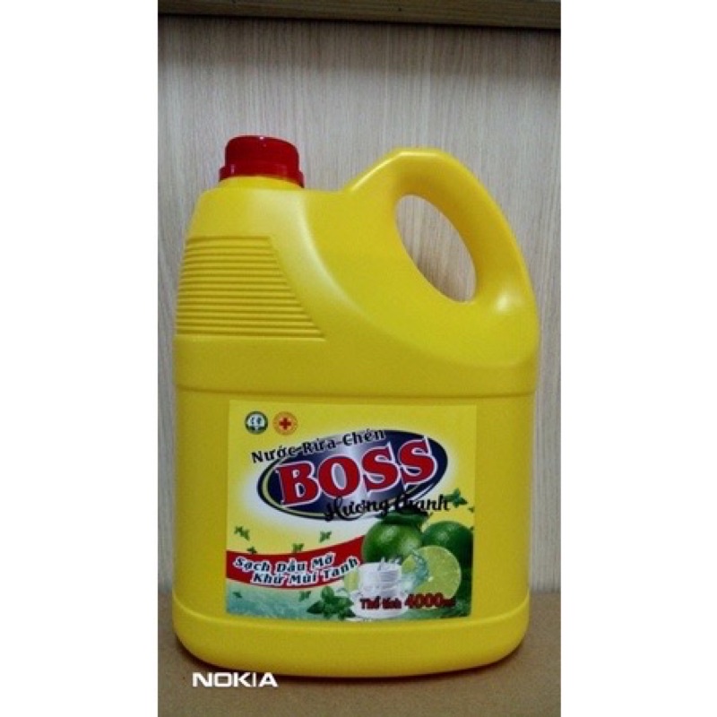 Nước Rửa Chén Hương Chanh 4Lít - Nước Rửa Chén Boss 4L