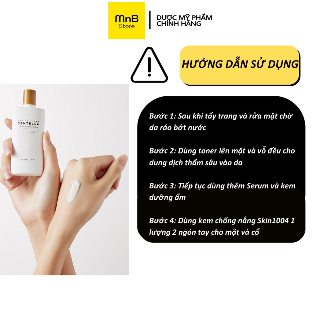 Kem Chống Nắng Skin1004 Madagascar Centella Airfit Suncream SPF50+ PA++++ 50ml