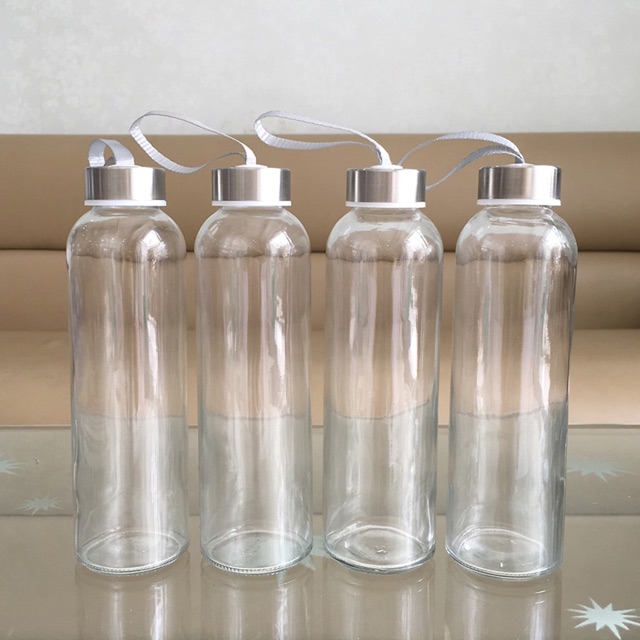 Combo 20 bình thuỷ tinh 500ml có dây